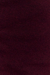 Culver Draped Twist Knit Top - Wine