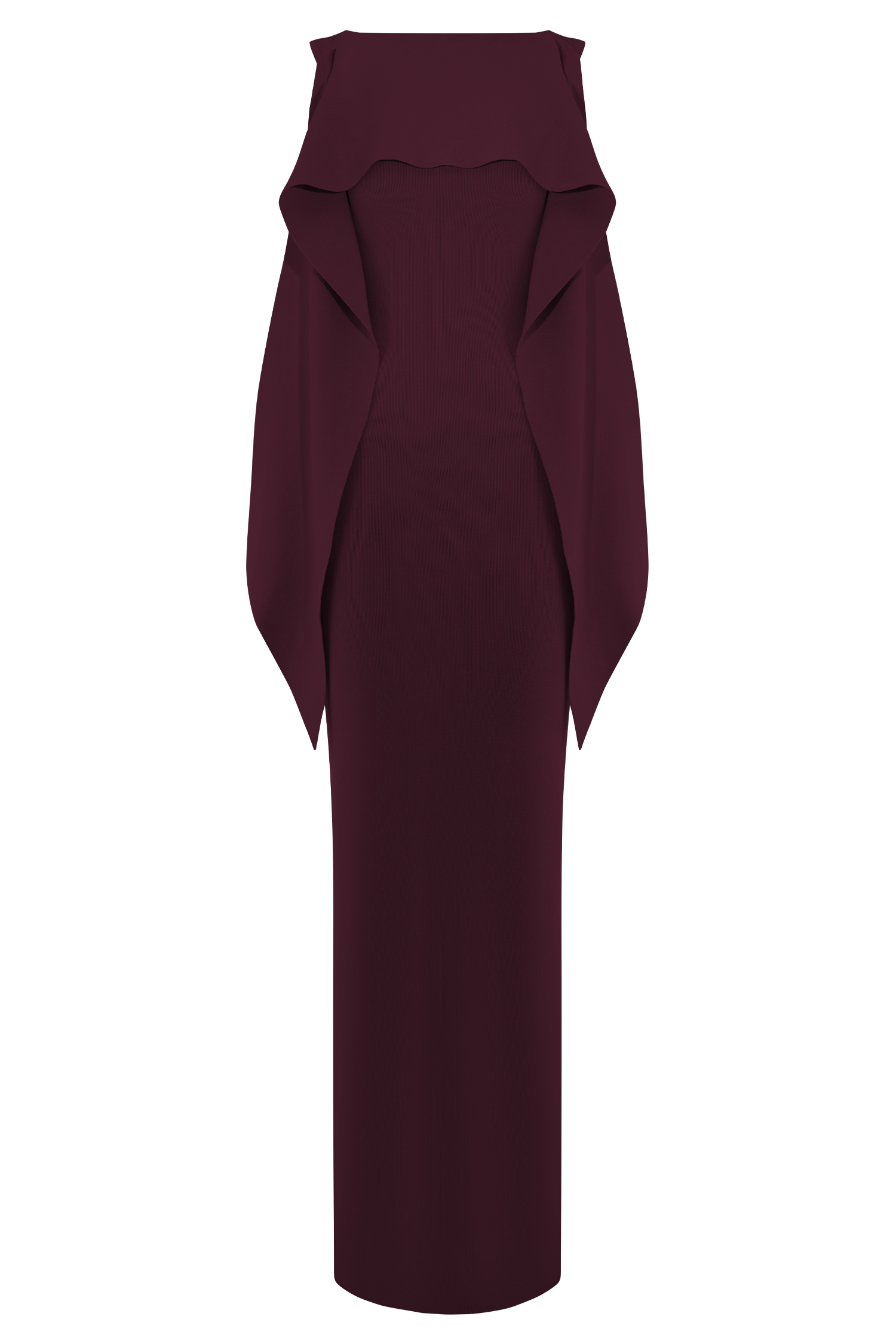 Darby Knit Scarf Maxi Dress - Merlot
