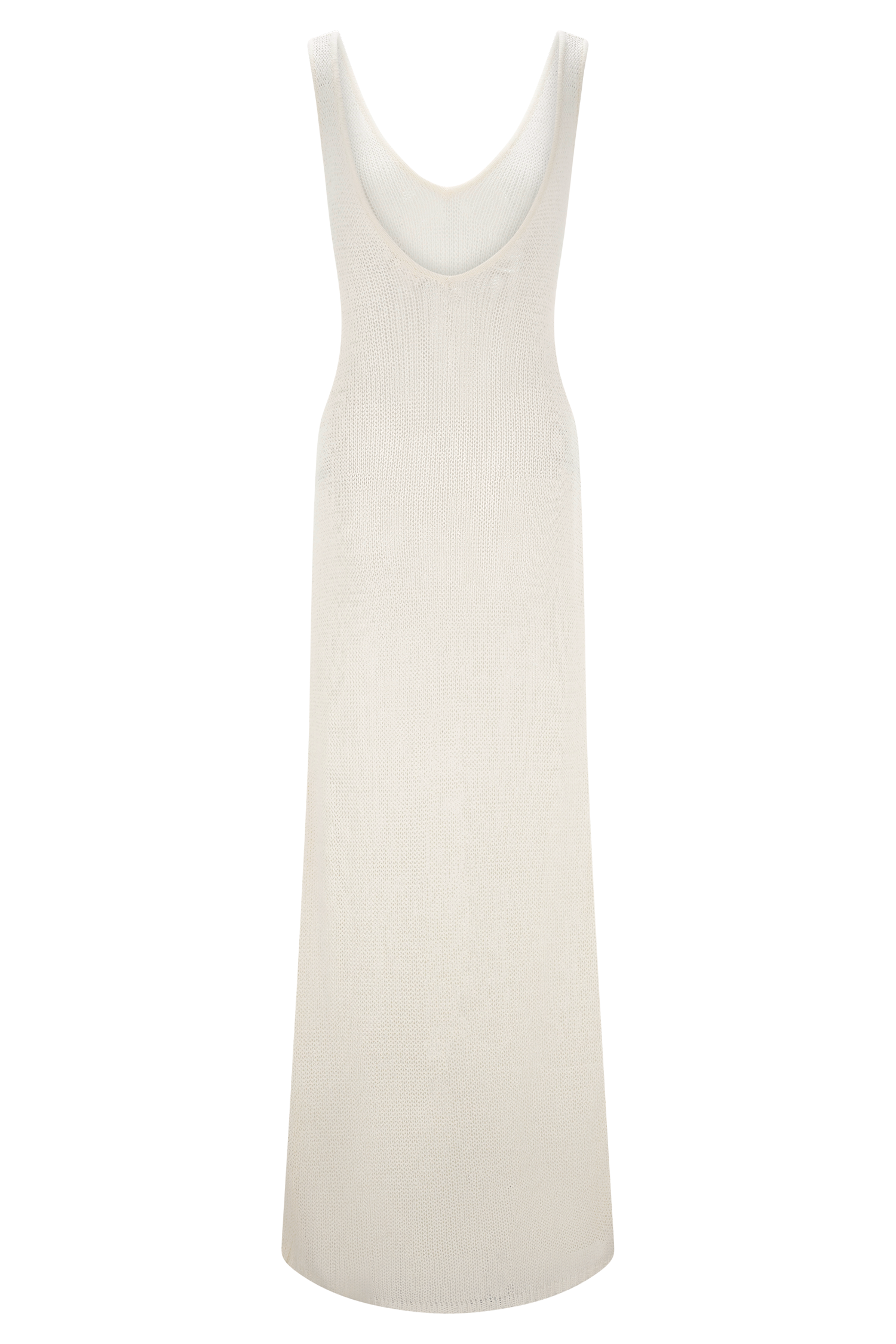 Ari Tape Yarn Knit Maxi Dress - White