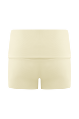 Birdie Fold Over Shorts - Ivory