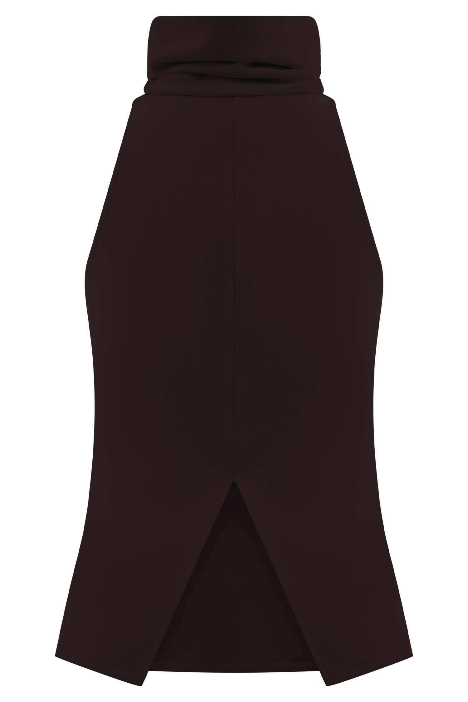 Birdie High Neck Sleeveless Top - Chocolate