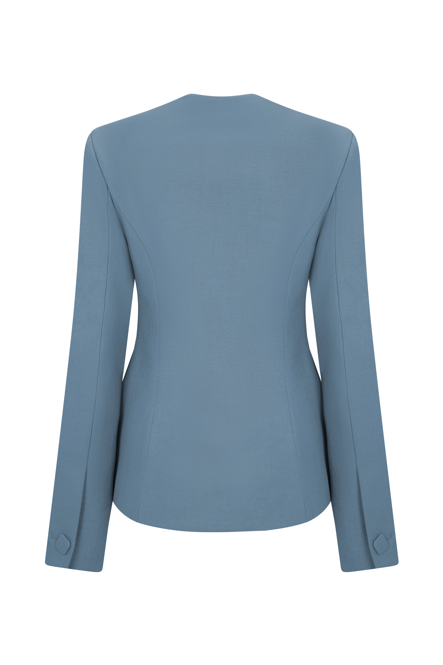 Christel Suiting Fitted Blazer - Ocean Blue