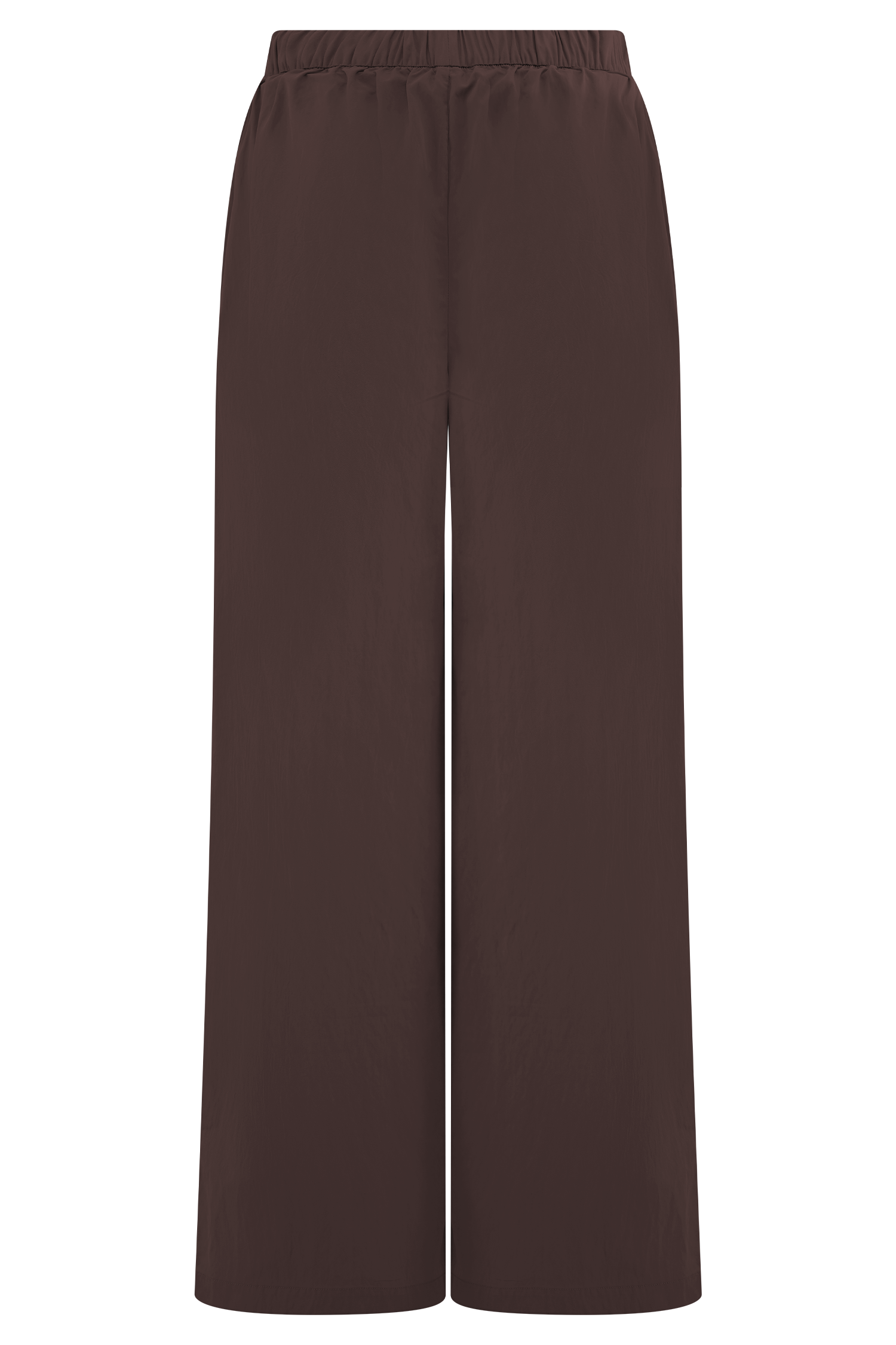 Janayia Cotton Wide Leg Pants - Dark Espresso