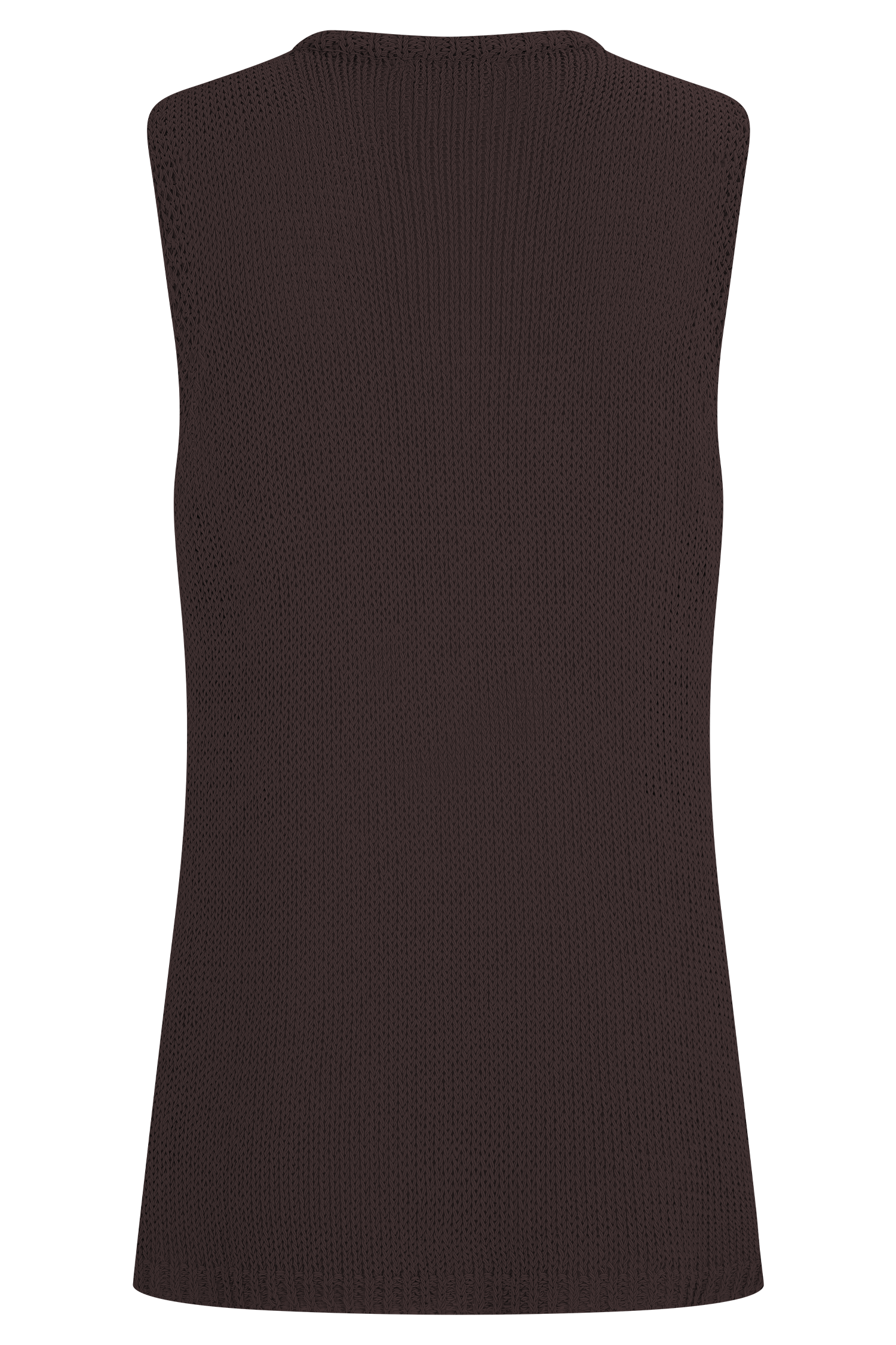 Malani Knit Top With Hardware - Chocolate