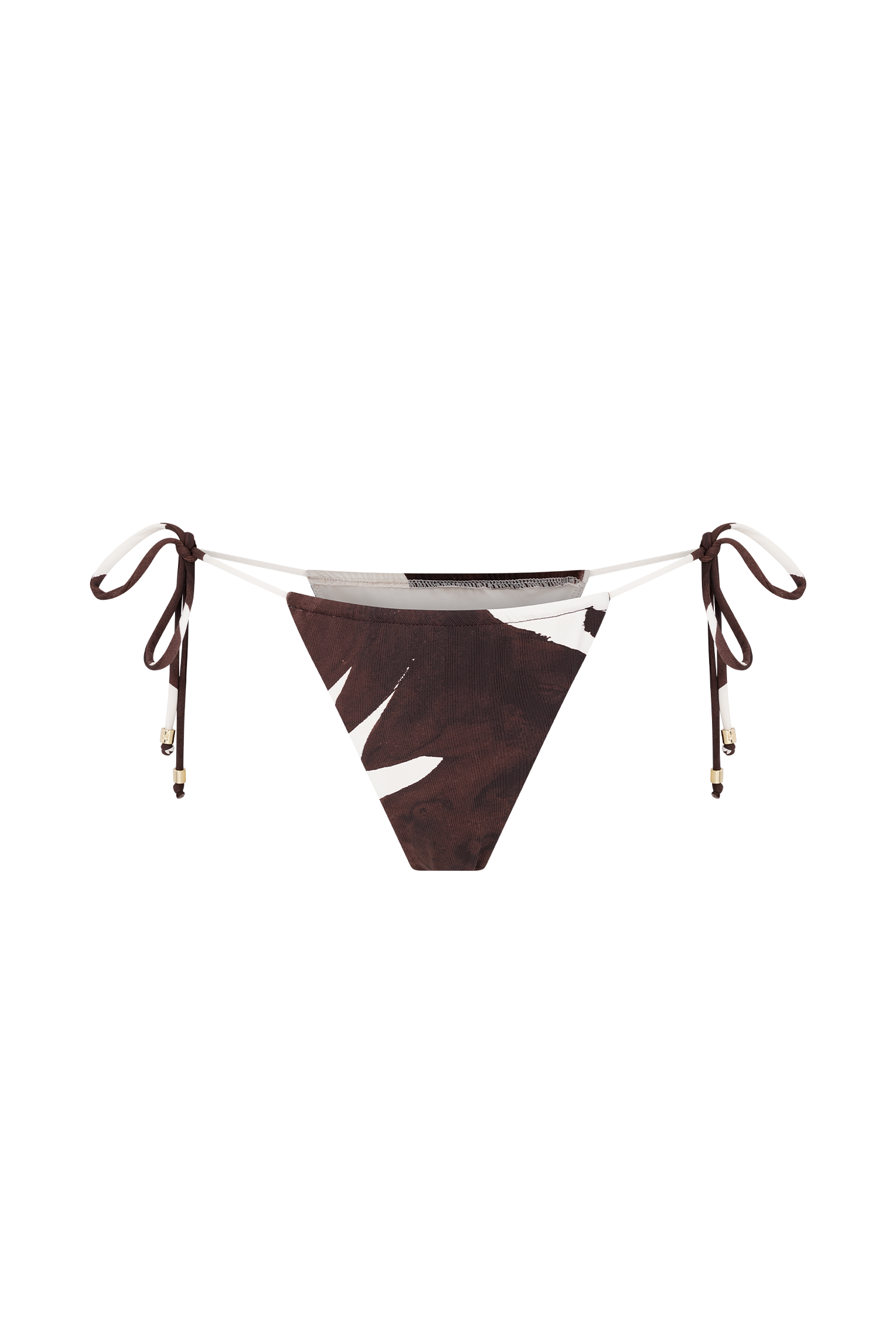 Marquise Bikini Bottom - Chocolate Deco Fleur Print