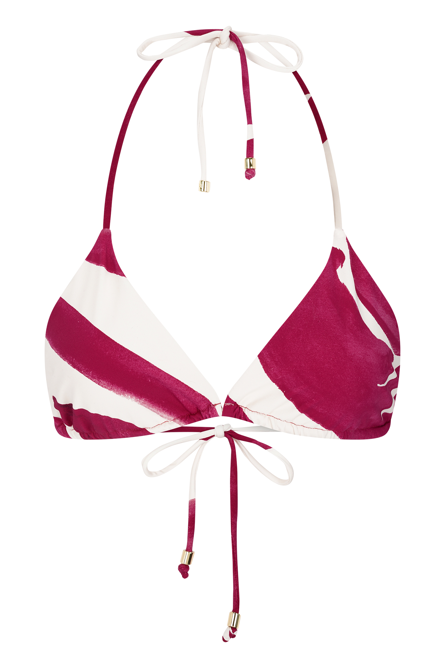 Marquise Bikini Top - Dragonfruit Deco Fleur Print