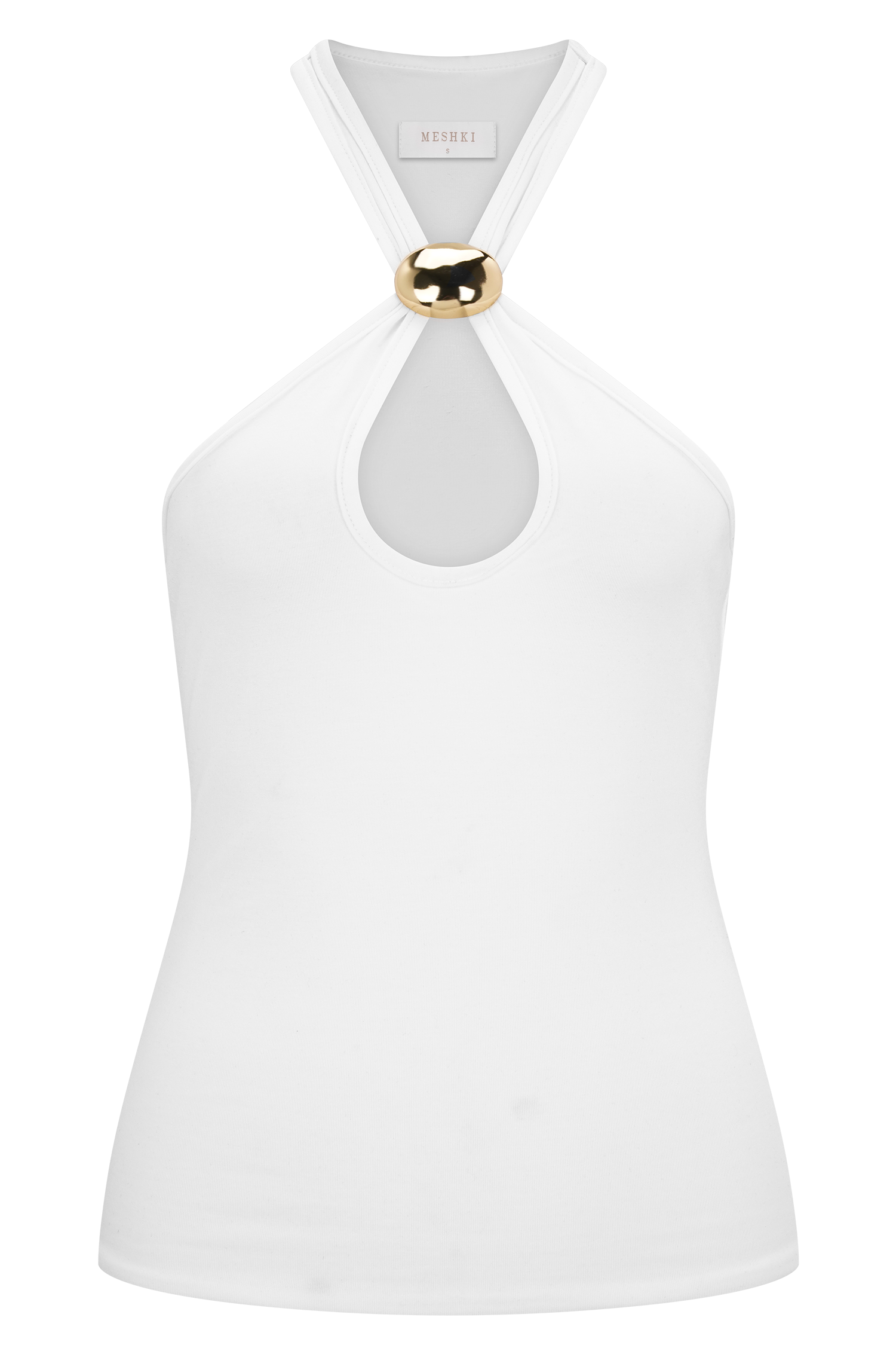 Ramona Modal Tank Top With Hardware - Ivory