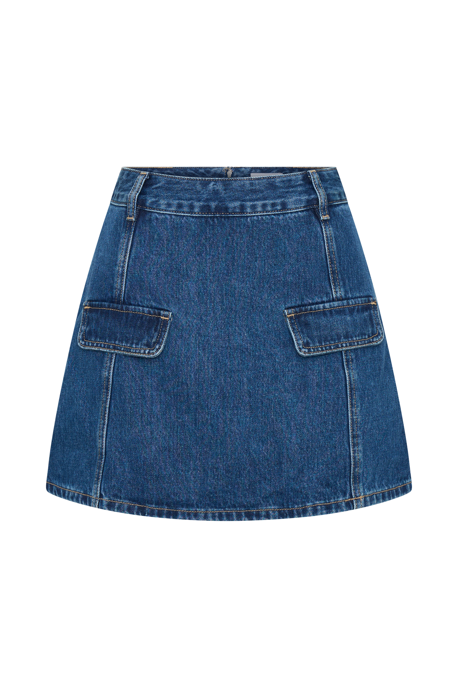 Rosalyn Mini Denim Skort - Dark Blue