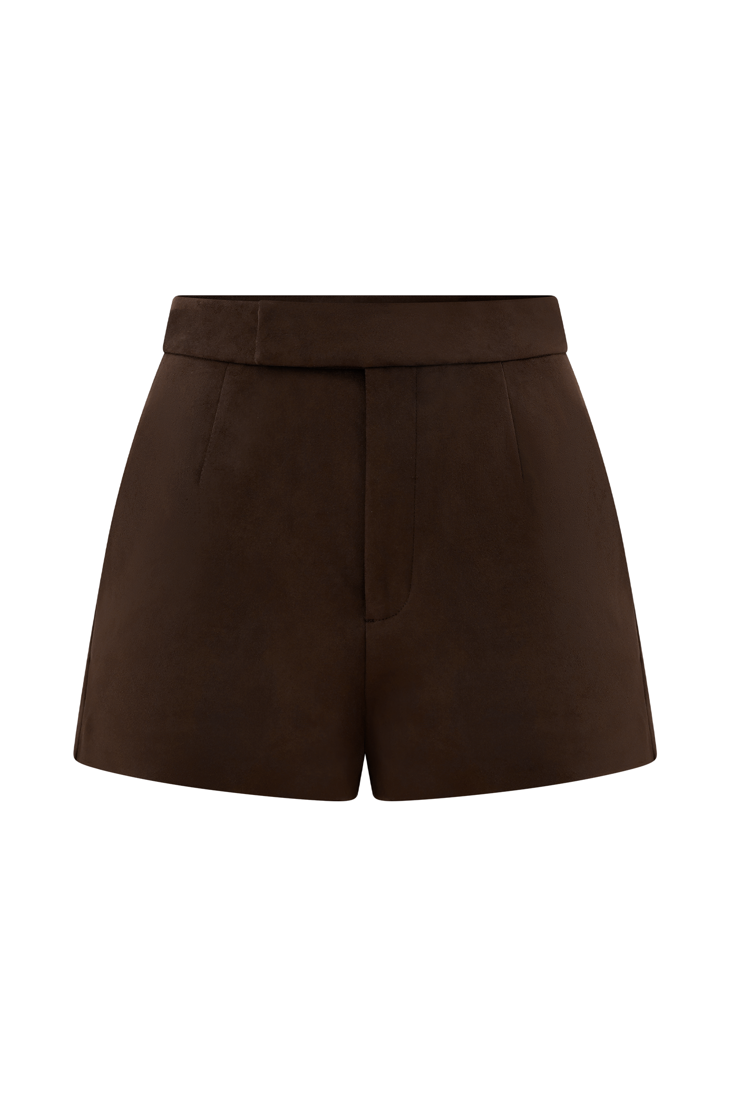 Sally Faux Suede Short - Milk Chocolate
