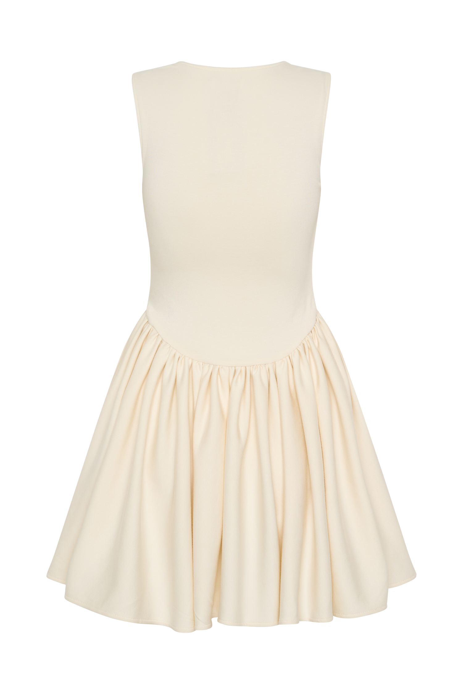 Sharon Scuba Jersey Mini Dress - Ivory