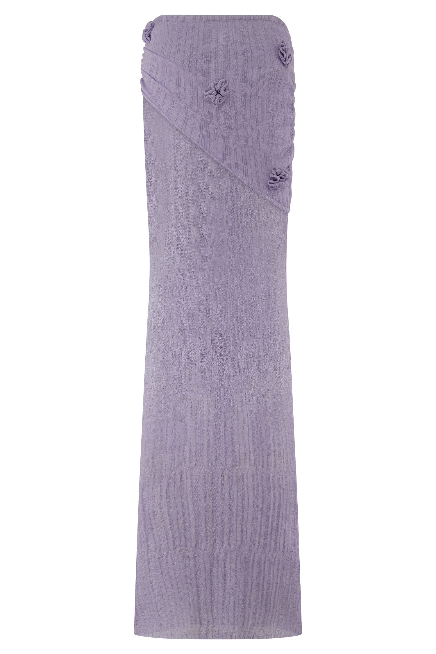 Orianna Orchid Knit Maxi Skirt - Orchid