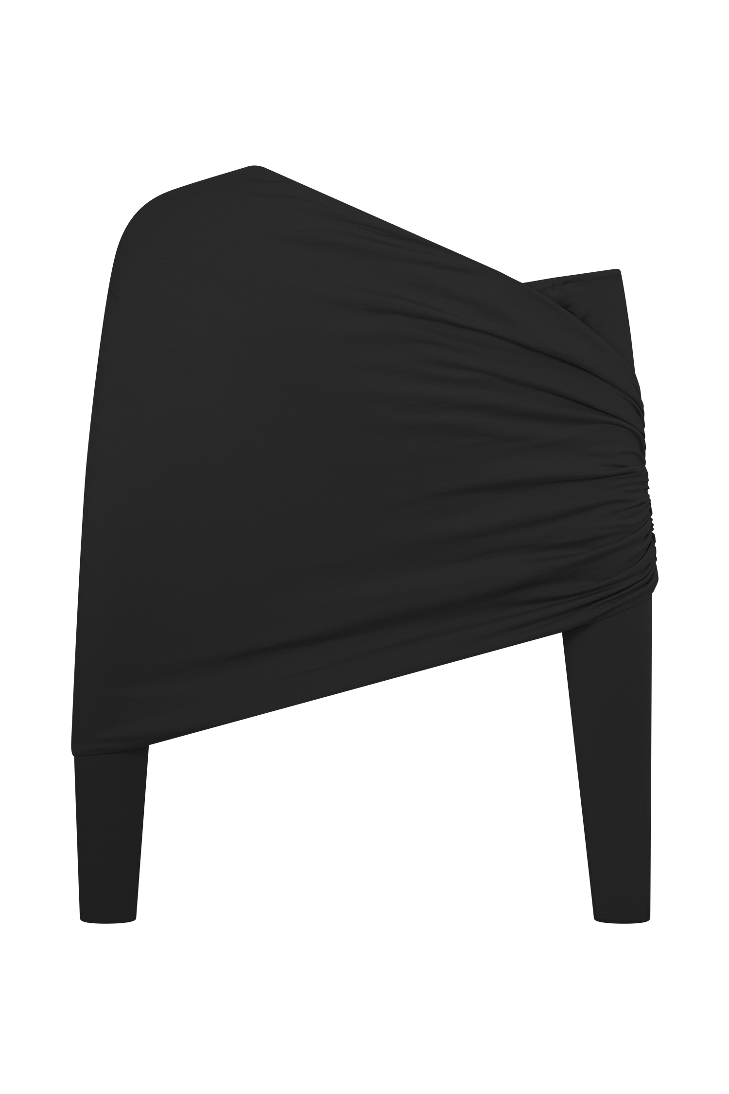 Corinna Modal One Shoulder Top - Black